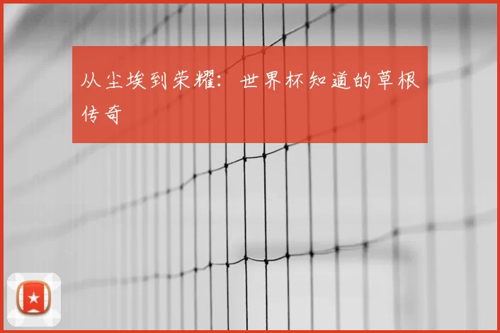 从尘埃到荣耀：世界杯知道的草根传奇