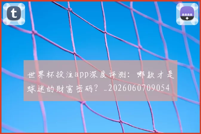世界杯投注app深度评测：哪款才是球迷的财富密码？_20260607090549