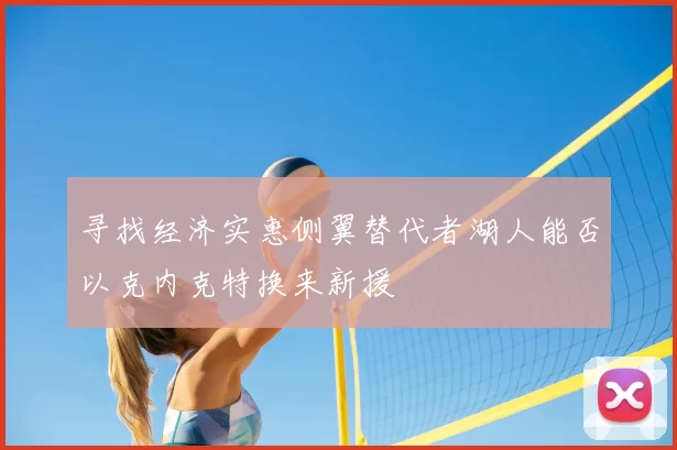 寻找经济实惠侧翼替代者湖人能否以克内克特换来新援